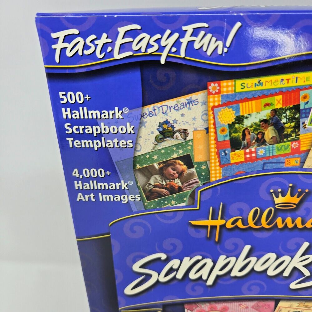 Hallmark Scrapbook Studio 2001 Windows 95 98 XP Sealed CD-ROM Original Box - Picture 3 of 14